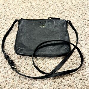 Kate Spade Black Leather Crossbody Bag